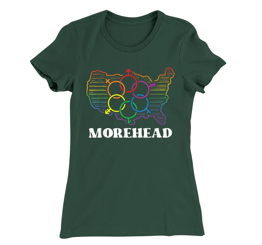 Morehead Pride Flag Pride Month LGBTQ Flag LGBT Community T-Shirt, Women T-Shirt