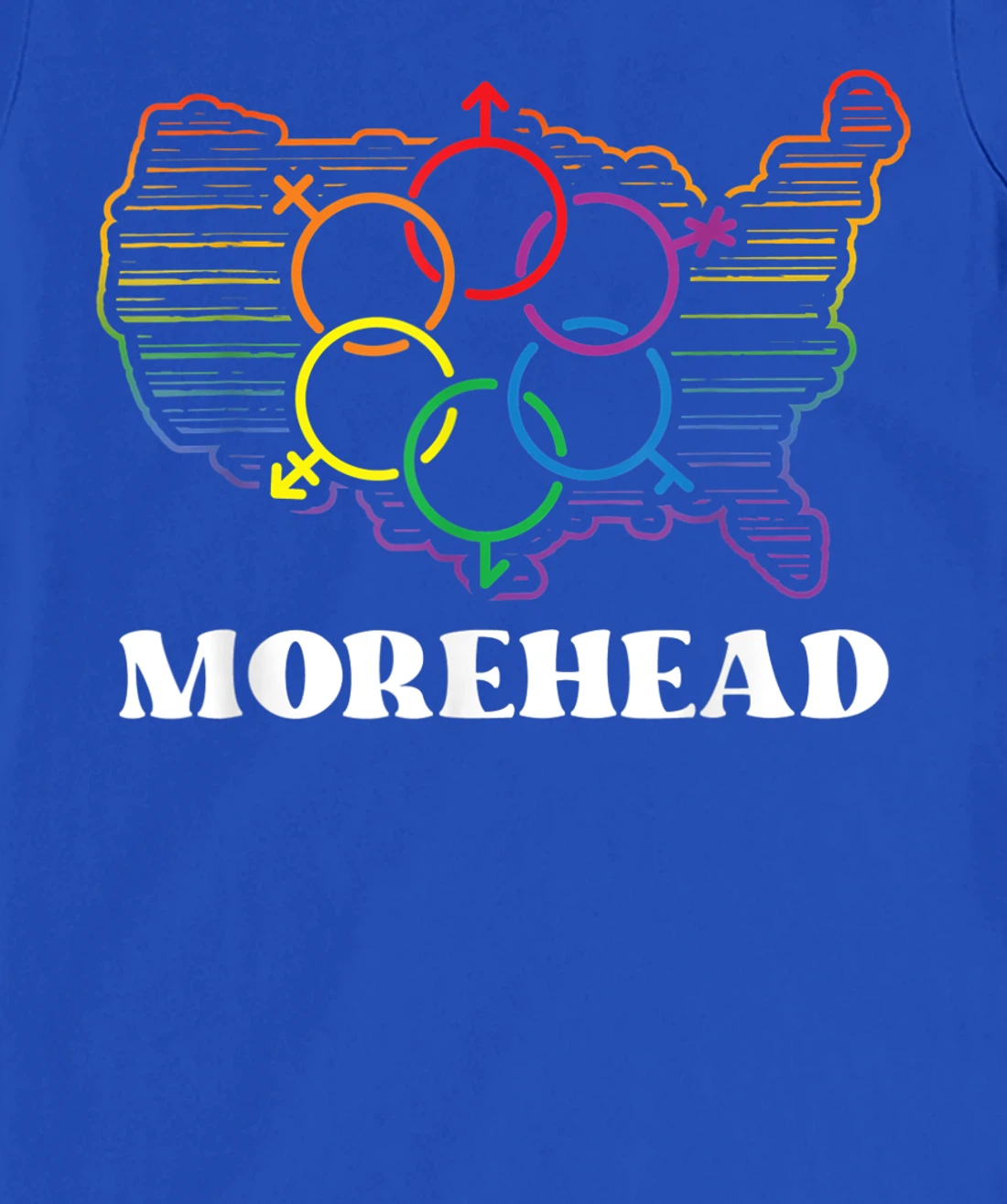Morehead Pride Flag Pride Month LGBTQ Flag LGBT Community T-Shirt, Women T-Shirt