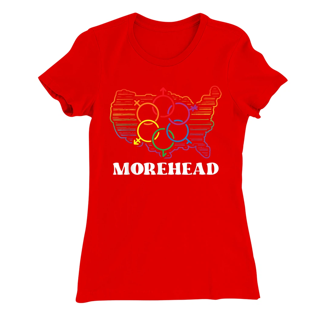 Morehead Pride Flag Pride Month LGBTQ Flag LGBT Community T-Shirt, Women T-Shirt
