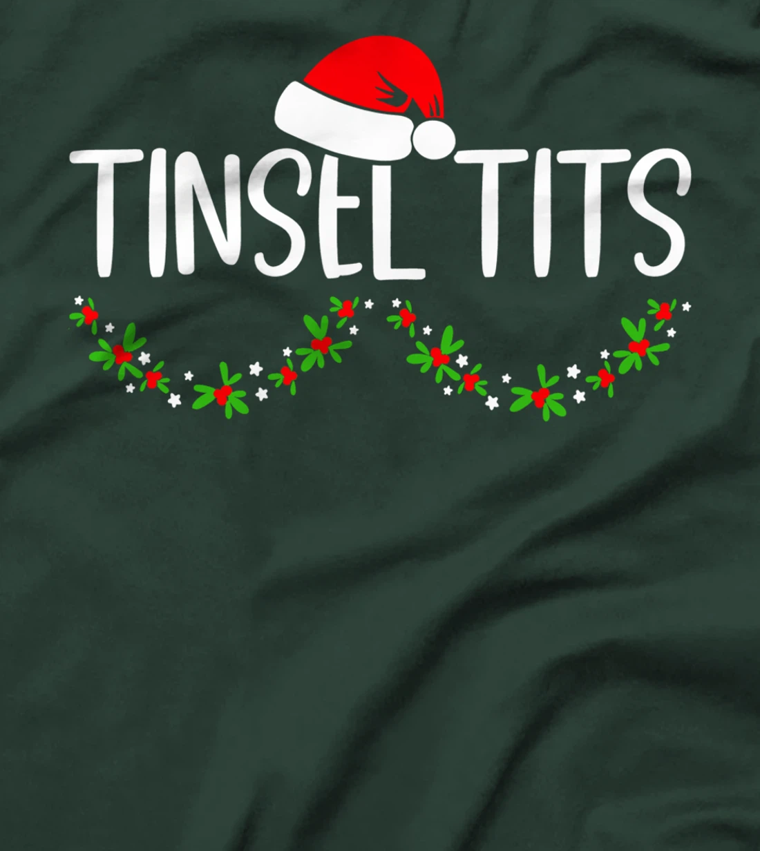 Matching Couple Chestnuts Christmas Tinsel Tits 7 T-Shirt