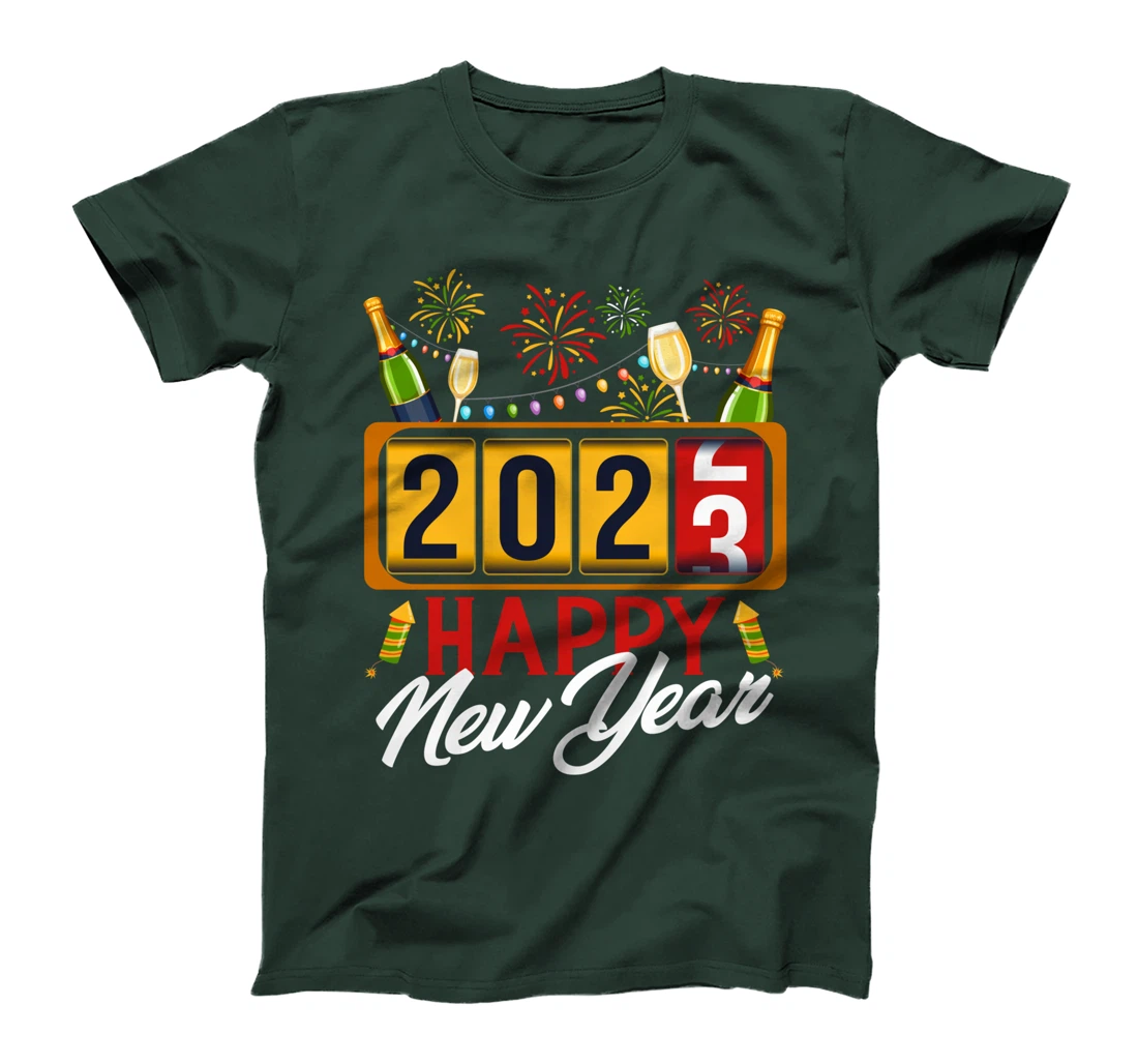 2023 New Year Odometer Cheers Wine T-Shirt