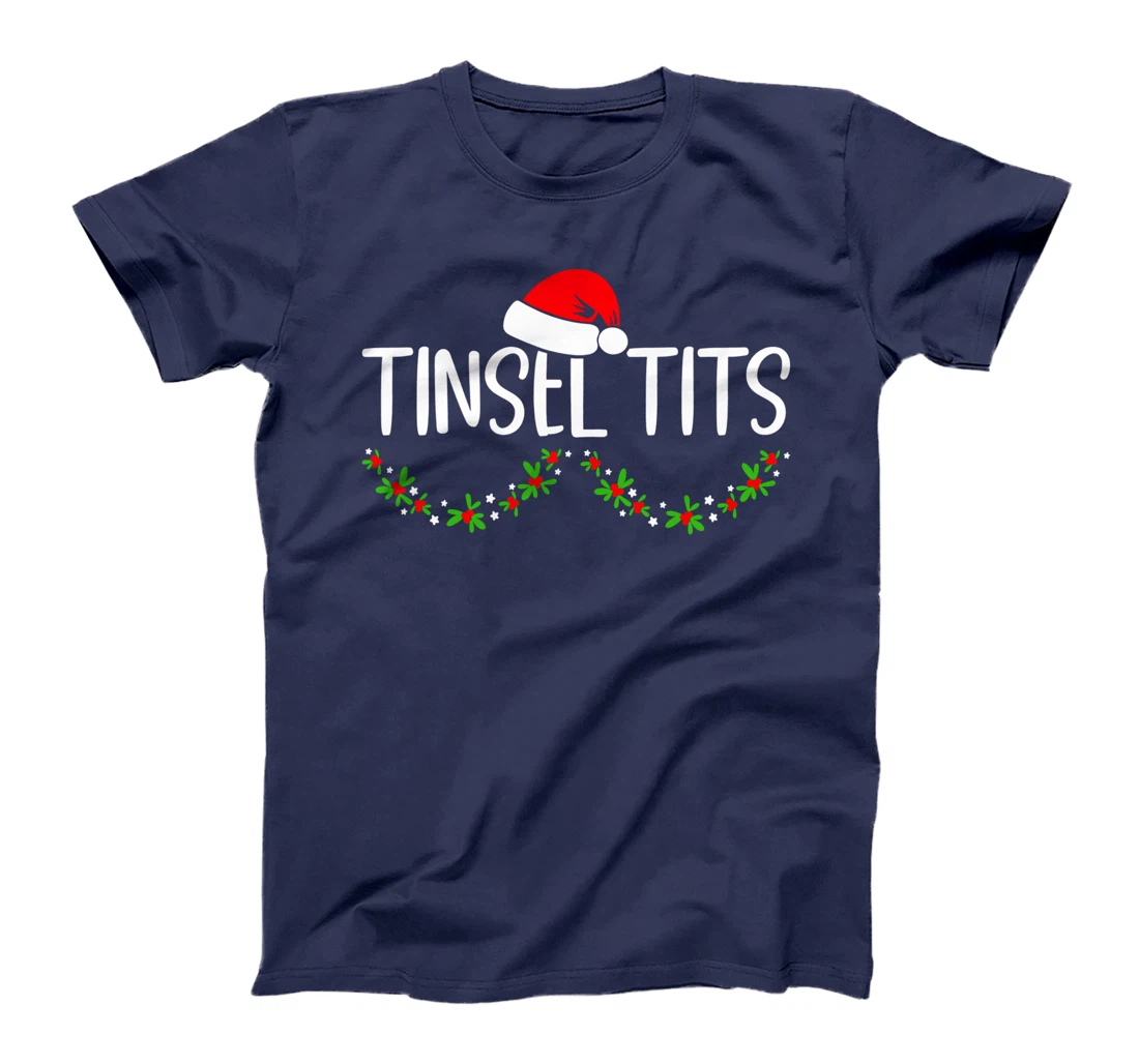 Matching Couple Chestnuts Christmas Tinsel Tits 7 T-Shirt