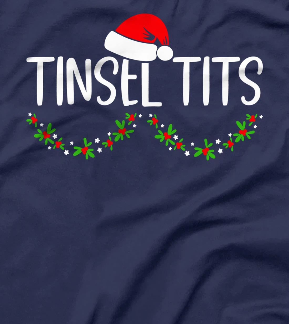 Matching Couple Chestnuts Christmas Tinsel Tits 7 T-Shirt