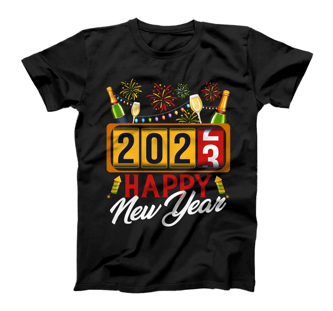 2023 New Year Odometer Cheers Wine T-Shirt