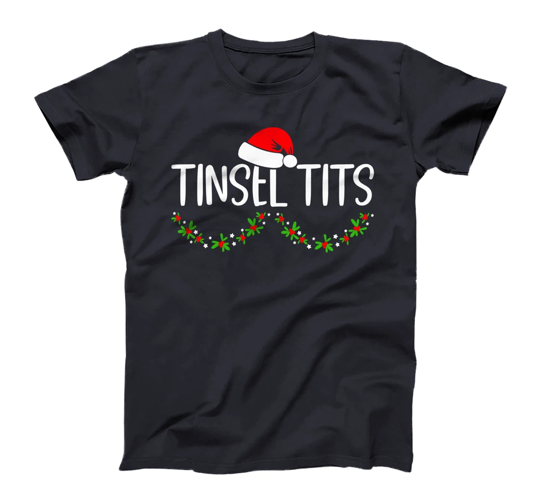 Matching Couple Chestnuts Christmas Tinsel Tits 7 T-Shirt