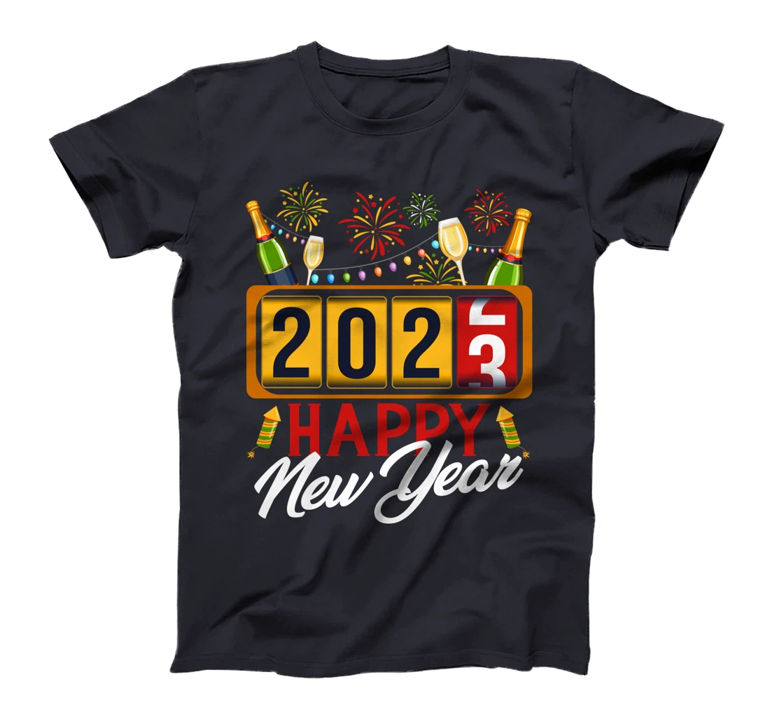 2023 New Year Odometer Cheers Wine T-Shirt