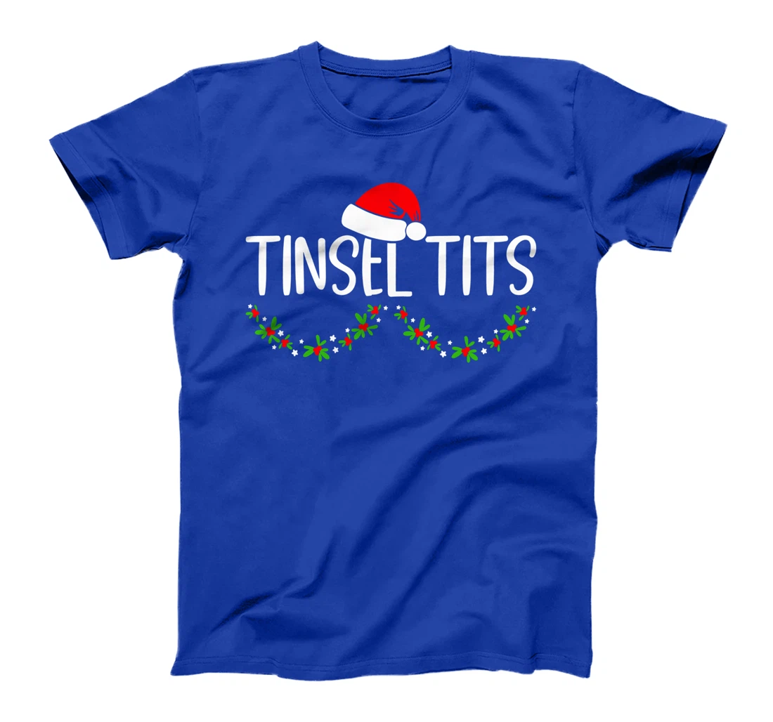 Matching Couple Chestnuts Christmas Tinsel Tits 7 T-Shirt