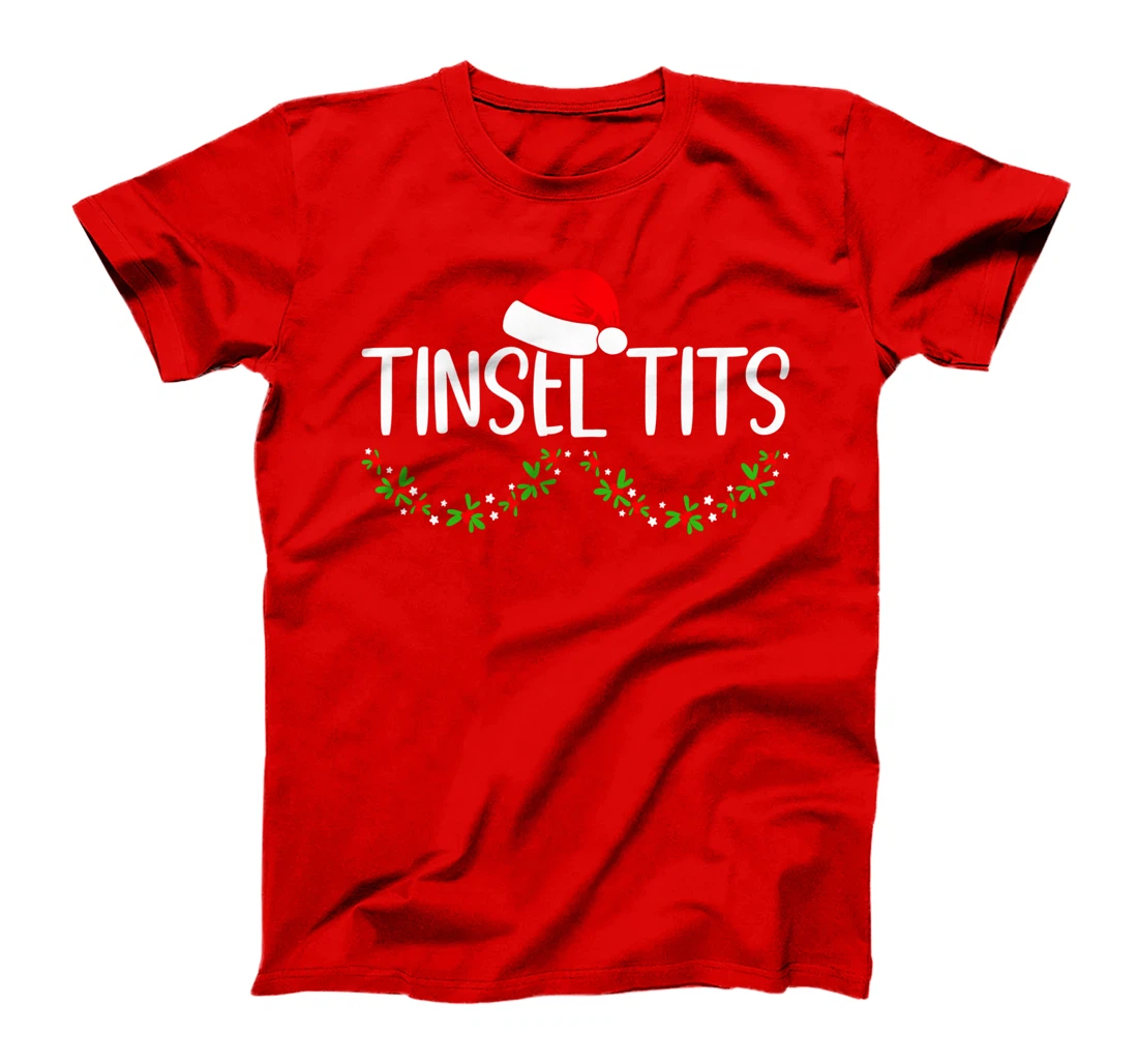 Matching Couple Chestnuts Christmas Tinsel Tits 7 T-Shirt