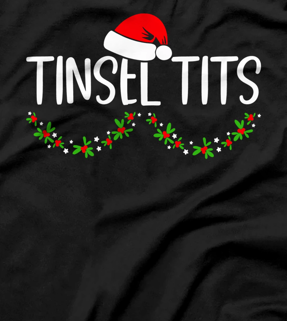 Matching Couple Chestnuts Christmas Tinsel Tits 7 T-Shirt