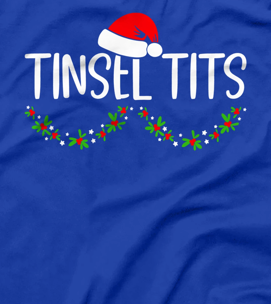 Matching Couple Chestnuts Christmas Tinsel Tits 7 T-Shirt