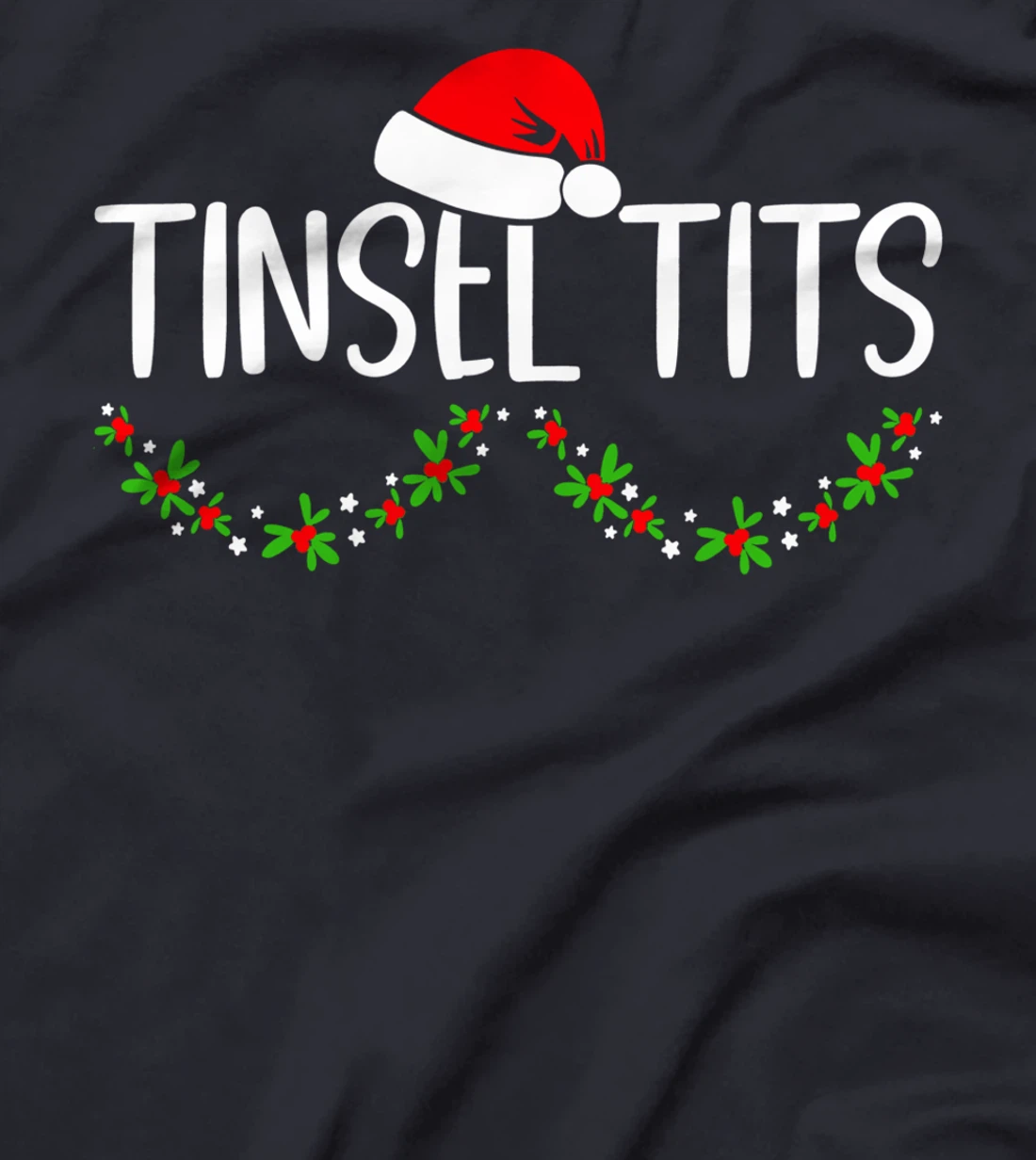 Matching Couple Chestnuts Christmas Tinsel Tits 7 T-Shirt
