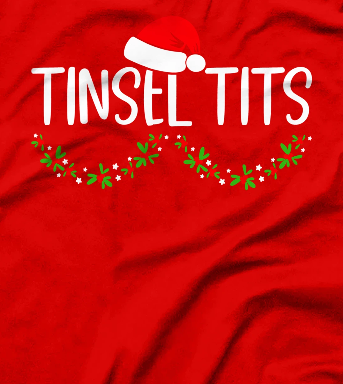 Matching Couple Chestnuts Christmas Tinsel Tits 7 T-Shirt