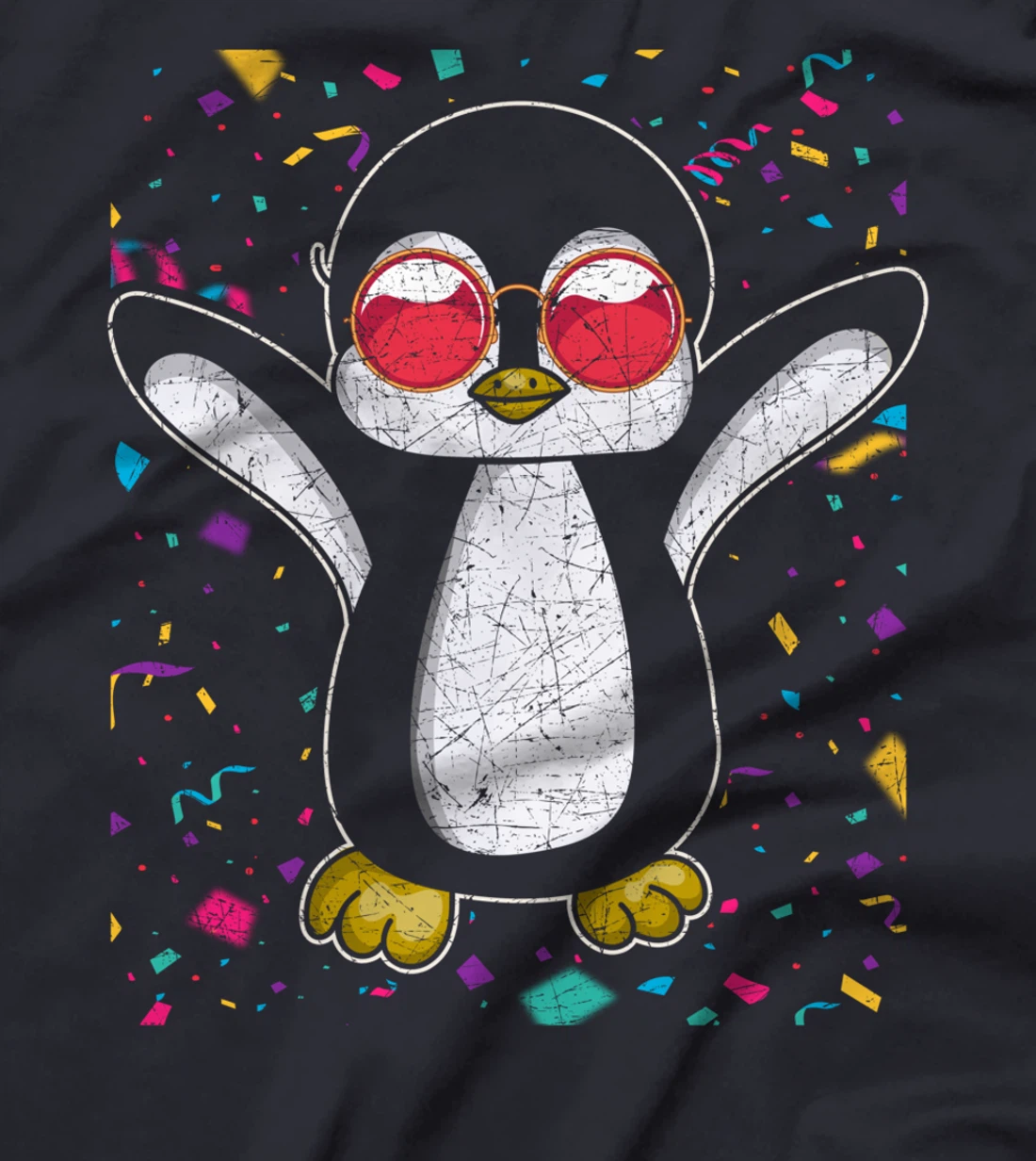 Cool Party Animal Funny Zoo Animal Sunglasses Penguin T-Shirt