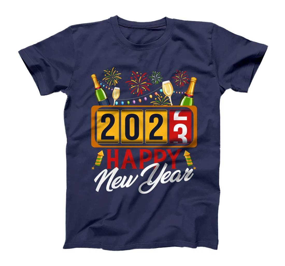 2023 New Year Odometer Cheers Wine T-Shirt