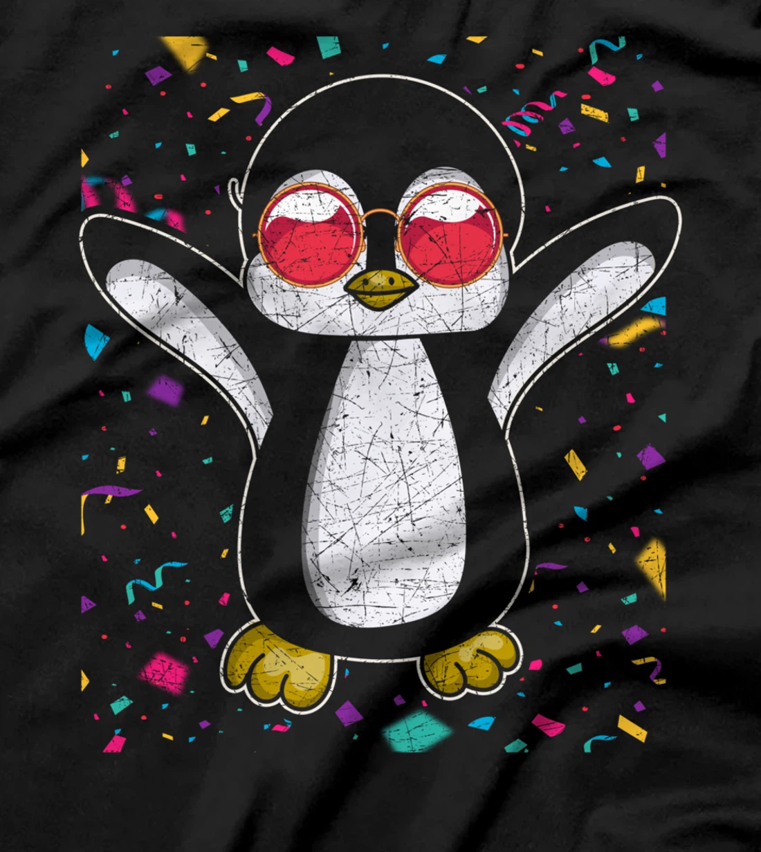 Cool Party Animal Funny Zoo Animal Sunglasses Penguin T-Shirt