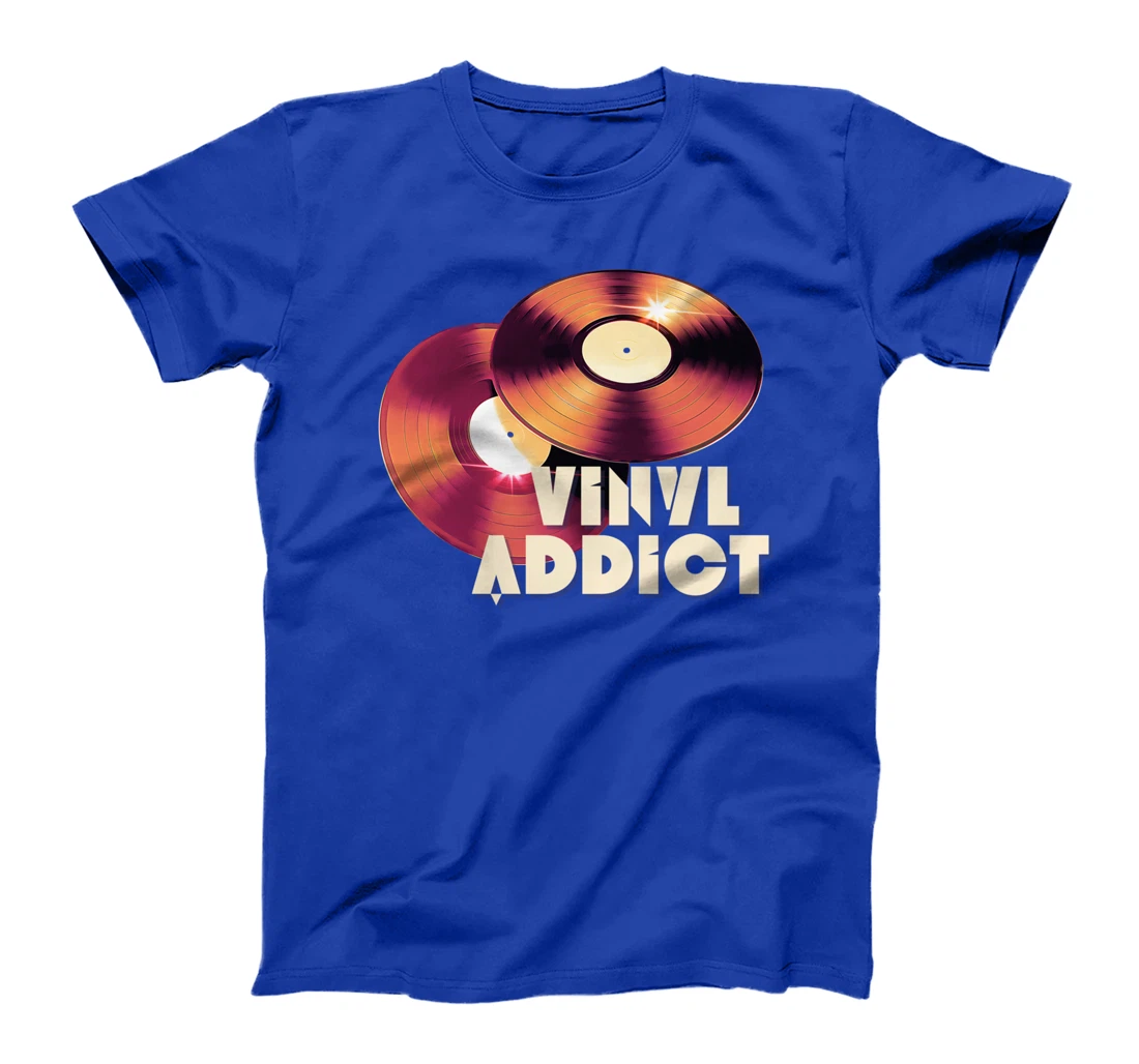 Vinyl Addict Audiophile DJ Record Player Retro Audio Sound T-Shirt