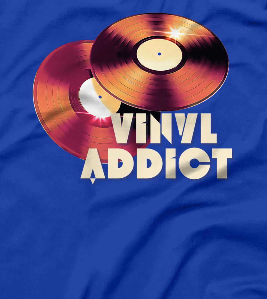 Vinyl Addict Audiophile DJ Record Player Retro Audio Sound T-Shirt