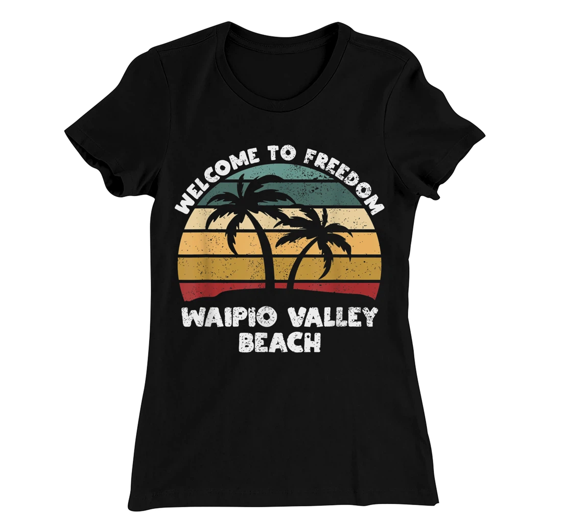 Waipio Valley Beach Welcome to Summer Hawaii T-Shirt, Women T-Shirt