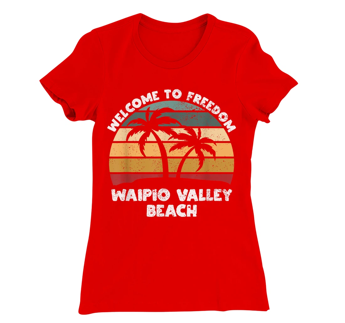 Waipio Valley Beach Welcome to Summer Hawaii T-Shirt, Women T-Shirt