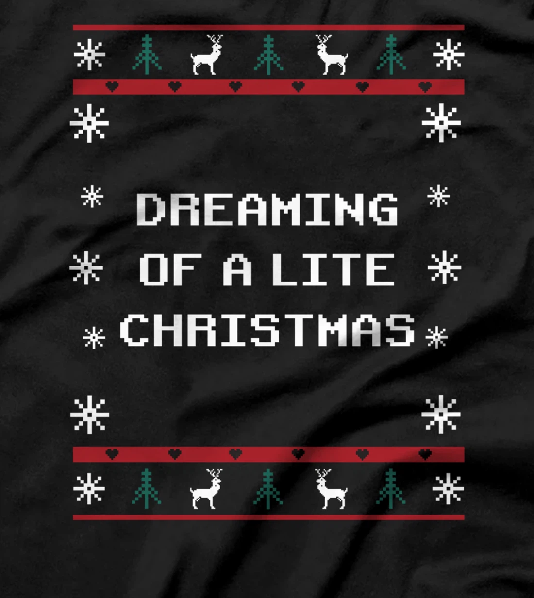 Dreaming of a Lite Christmas Food Xmas Foodie Christmas Eve T-Shirt