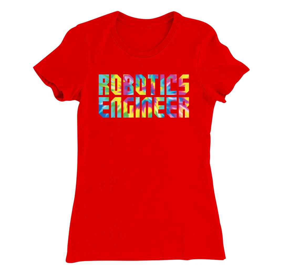 Robot Robotics Engineer Tie Dye Retro 80s 90s Robotics T-Shirt, Kid T-Shirt and Women T-Shirt
