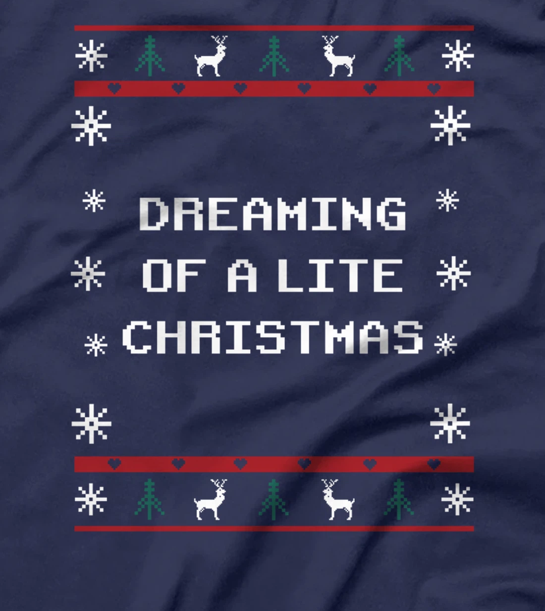 Dreaming of a Lite Christmas Food Xmas Foodie Christmas Eve T-Shirt
