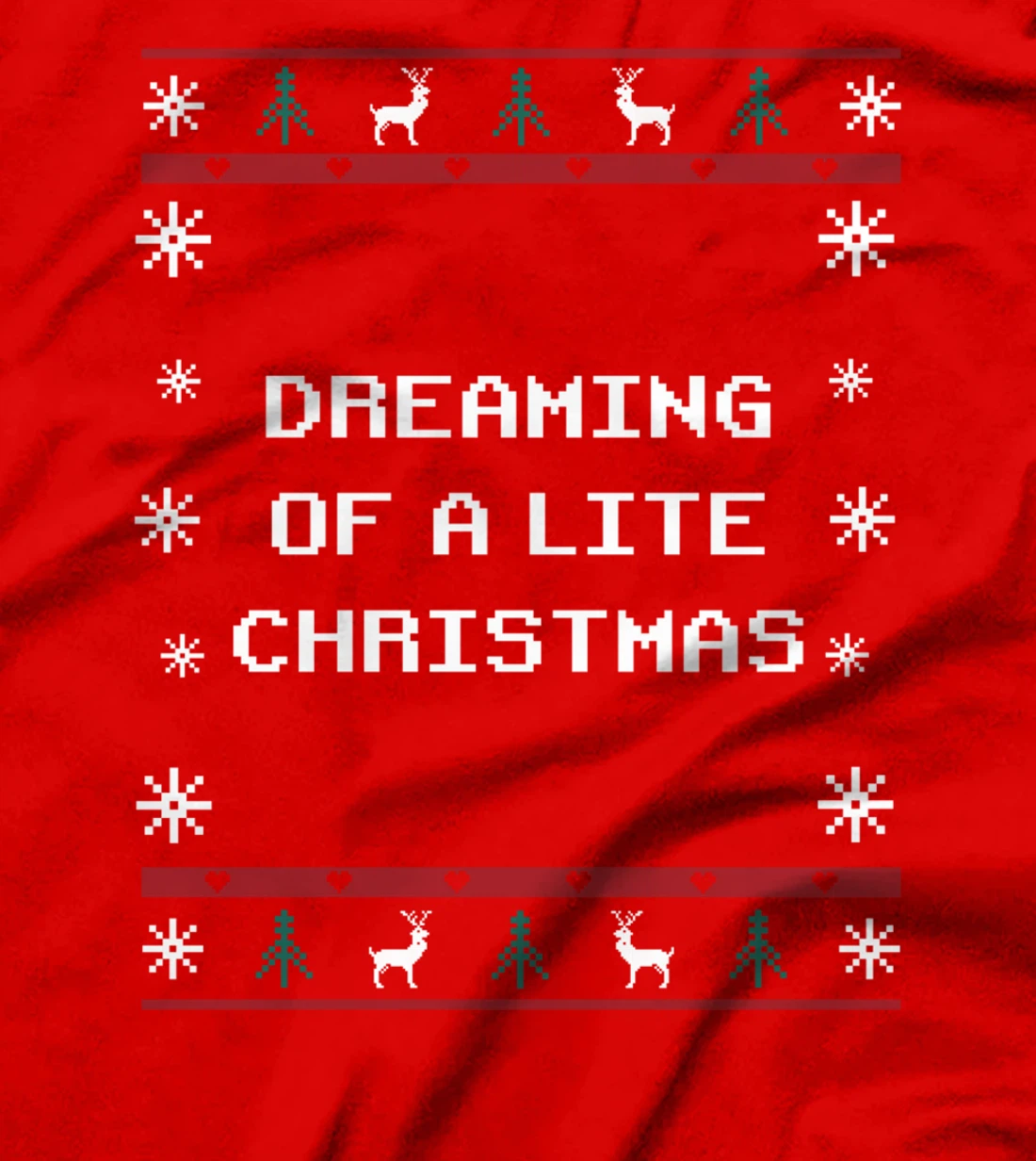 Dreaming of a Lite Christmas Food Xmas Foodie Christmas Eve T-Shirt