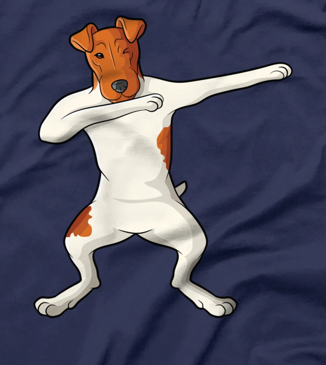 Smooth hair fox terrier dabbing dab foxterrier T-Shirt