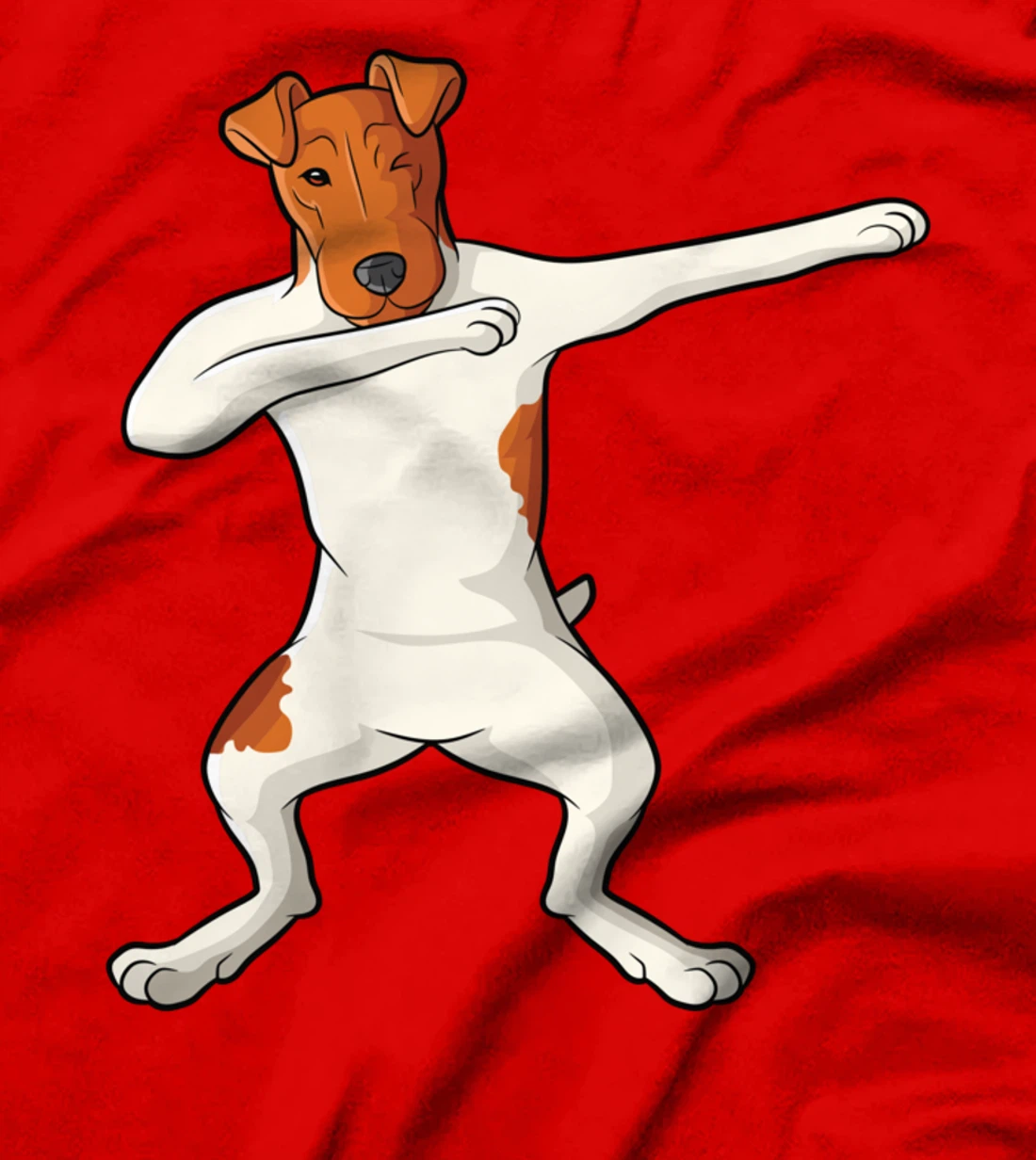 Smooth hair fox terrier dabbing dab foxterrier T-Shirt