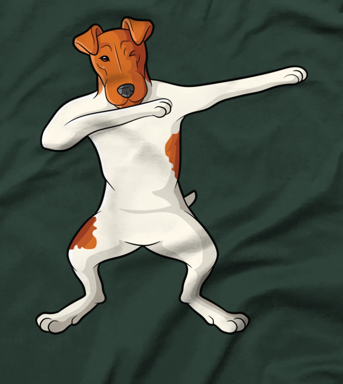 Smooth hair fox terrier dabbing dab foxterrier T-Shirt