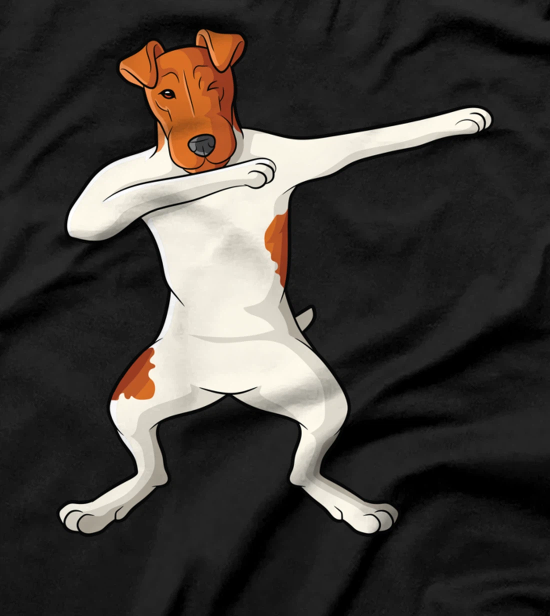 Smooth hair fox terrier dabbing dab foxterrier T-Shirt