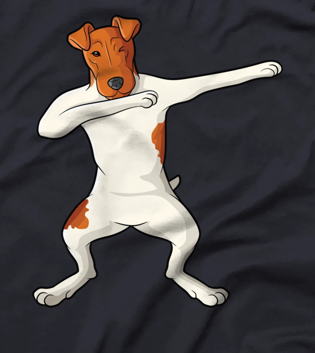 Smooth hair fox terrier dabbing dab foxterrier T-Shirt