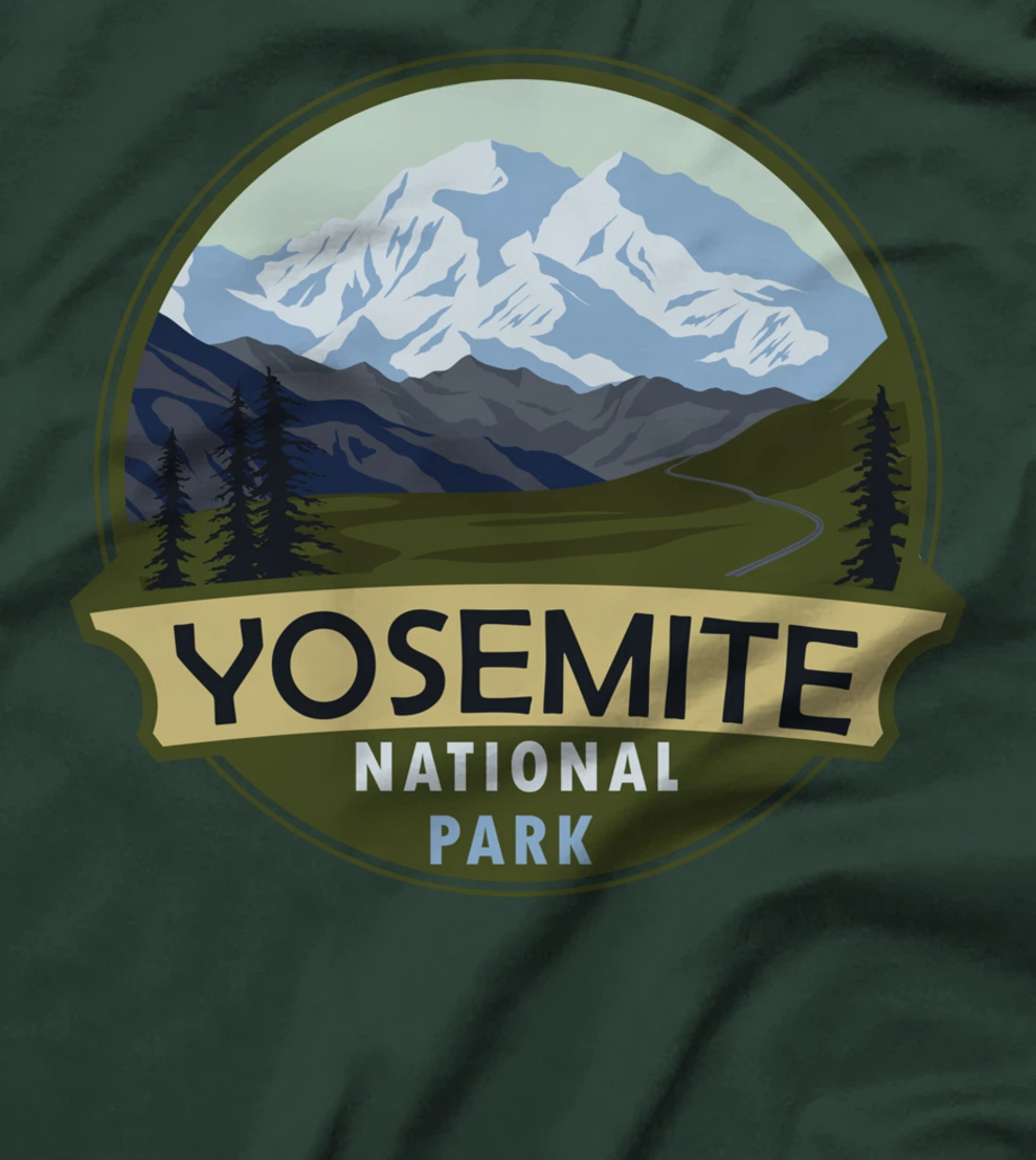 Cool Vintage Retro Yosemite National Park Mountain Hiking T-Shirt