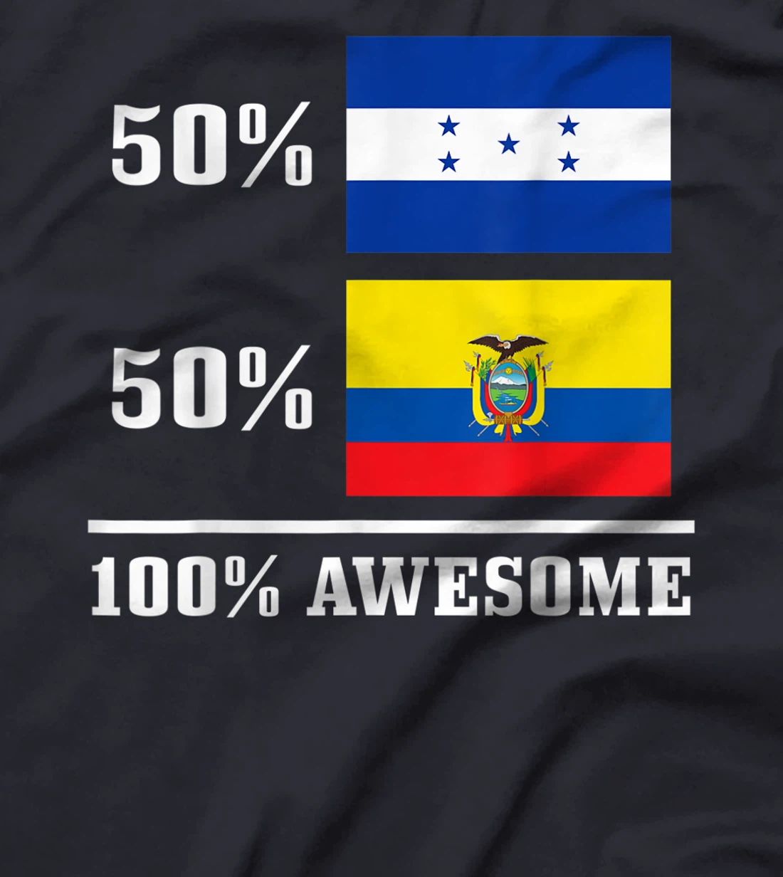 Honduras Ecuador Ecuadorian Honduran Flag Pride Heritage T-Shirt, Kid T-Shirt and Women T-Shirt