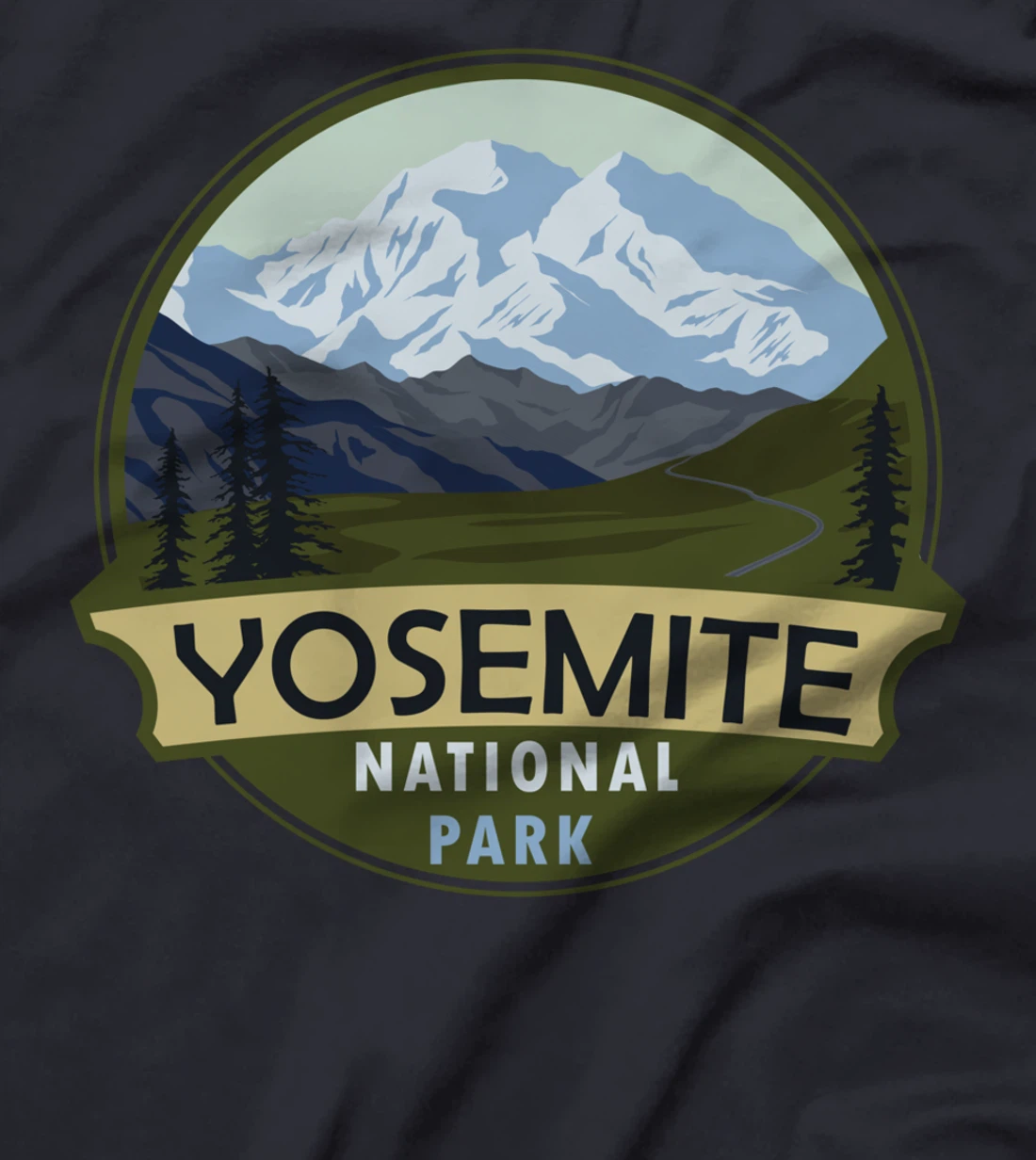 Cool Vintage Retro Yosemite National Park Mountain Hiking T-Shirt