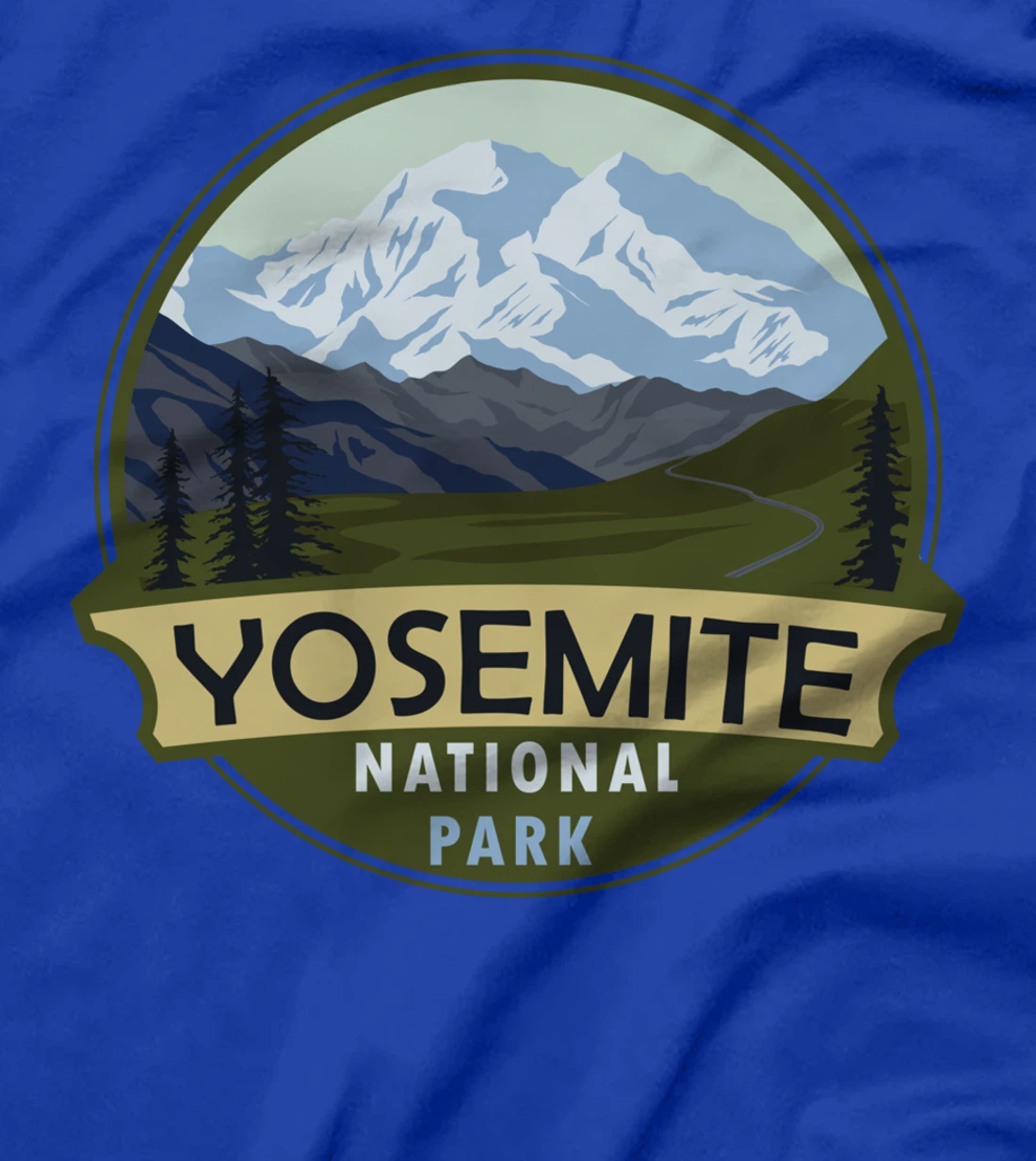 Cool Vintage Retro Yosemite National Park Mountain Hiking T-Shirt