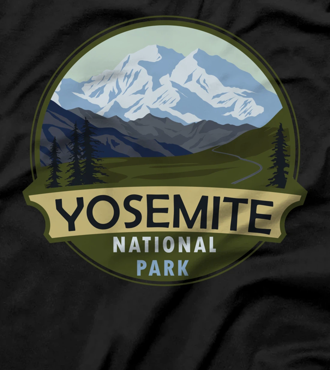 Cool Vintage Retro Yosemite National Park Mountain Hiking T-Shirt