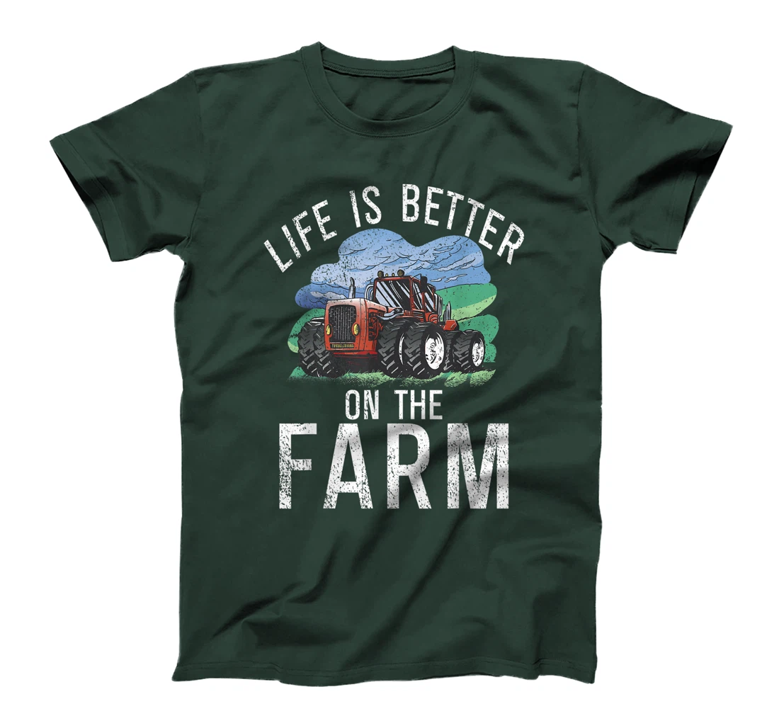 Life is Better on the Farm Agriculture Farming Lover Farmer T-Shirt, Women T-Shirt