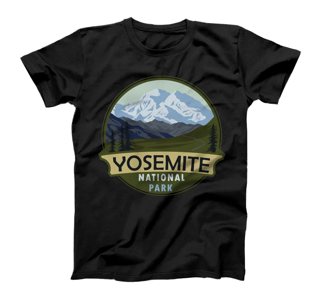 Cool Vintage Retro Yosemite National Park Mountain Hiking T-Shirt