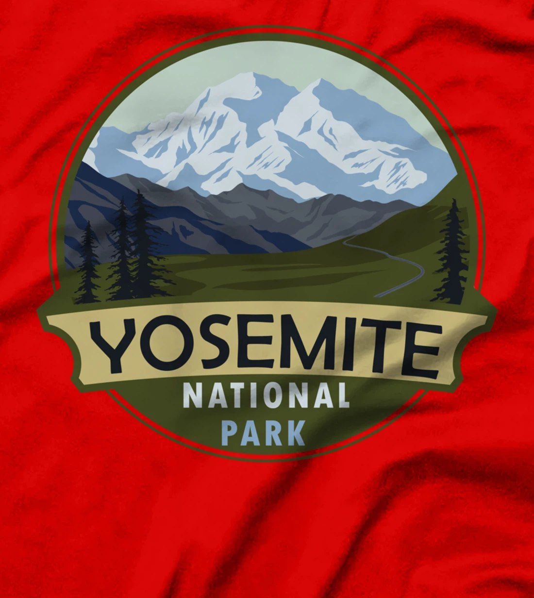 Cool Vintage Retro Yosemite National Park Mountain Hiking T-Shirt