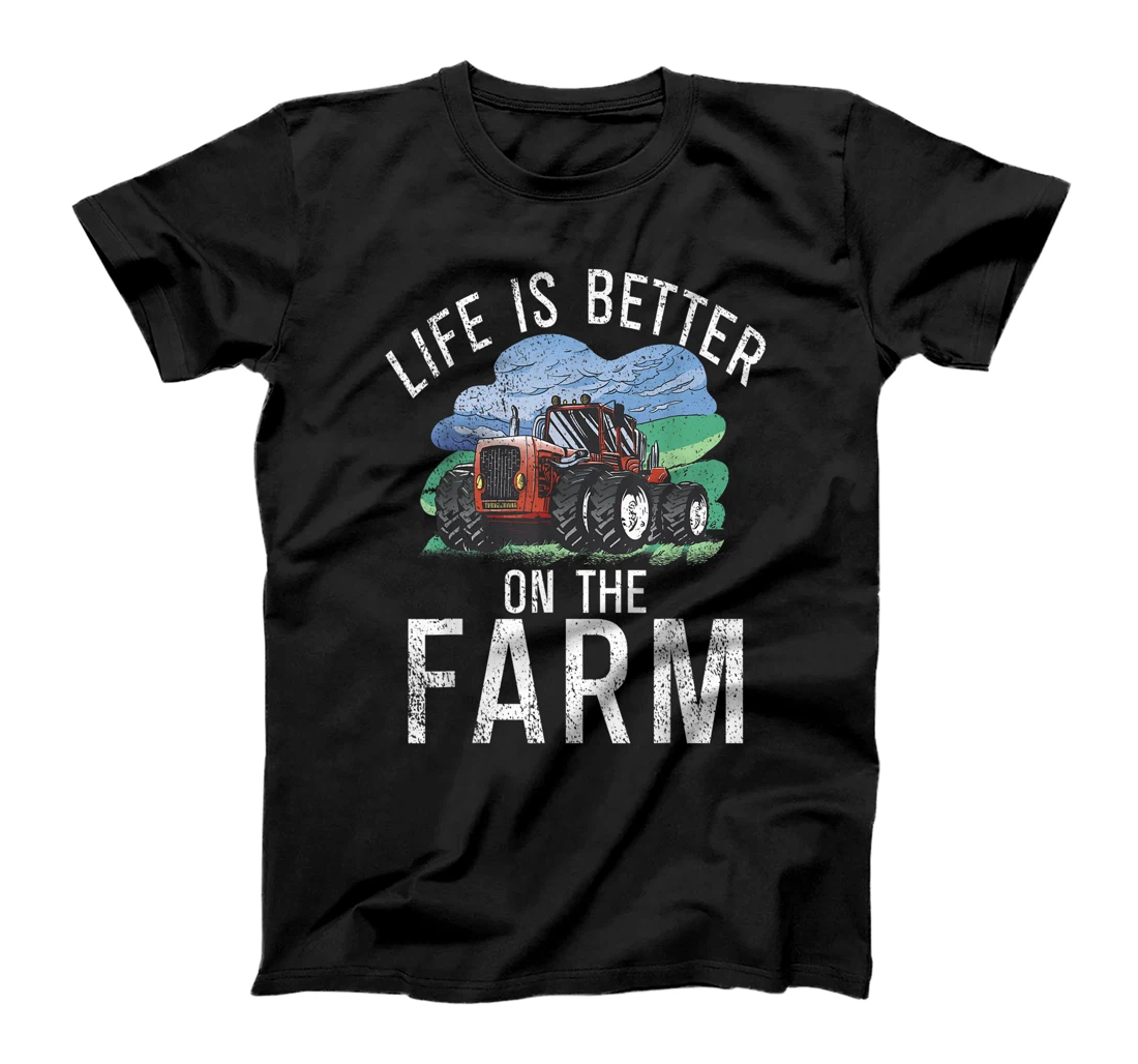 Life is Better on the Farm Agriculture Farming Lover Farmer T-Shirt, Women T-Shirt