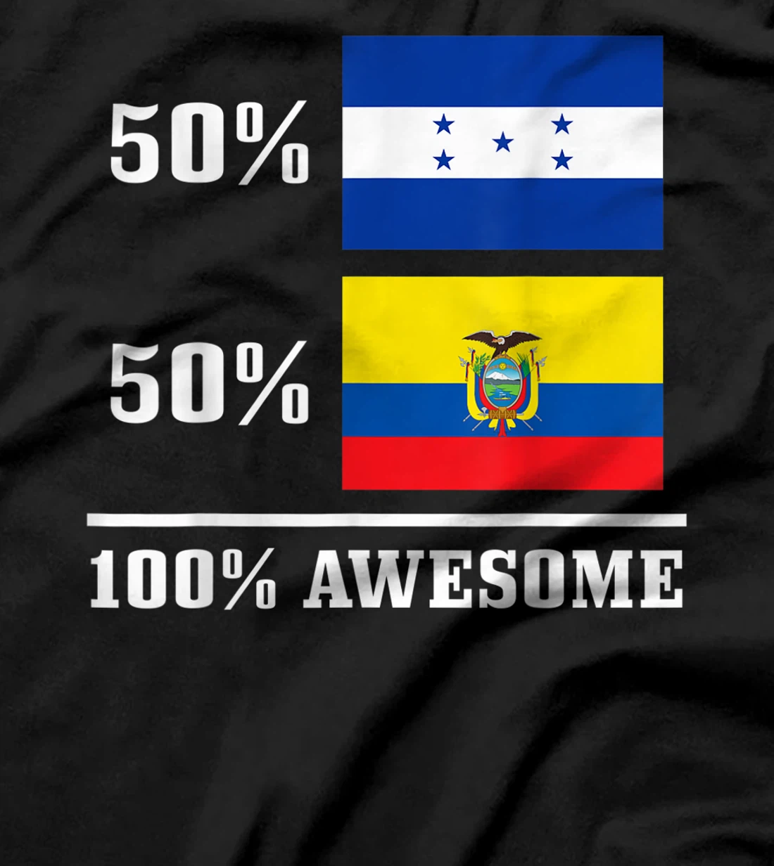 Honduras Ecuador Ecuadorian Honduran Flag Pride Heritage T-Shirt, Kid T-Shirt and Women T-Shirt