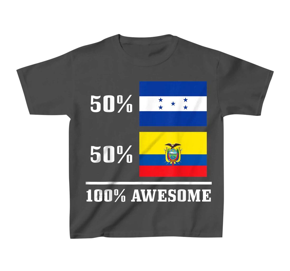 Honduras Ecuador Ecuadorian Honduran Flag Pride Heritage T-Shirt, Kid T-Shirt and Women T-Shirt