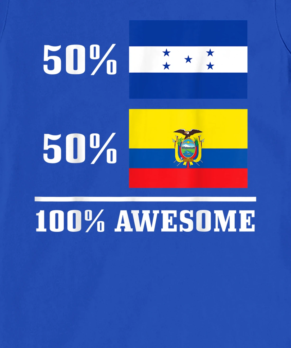 Honduras Ecuador Ecuadorian Honduran Flag Pride Heritage T-Shirt, Kid T-Shirt and Women T-Shirt