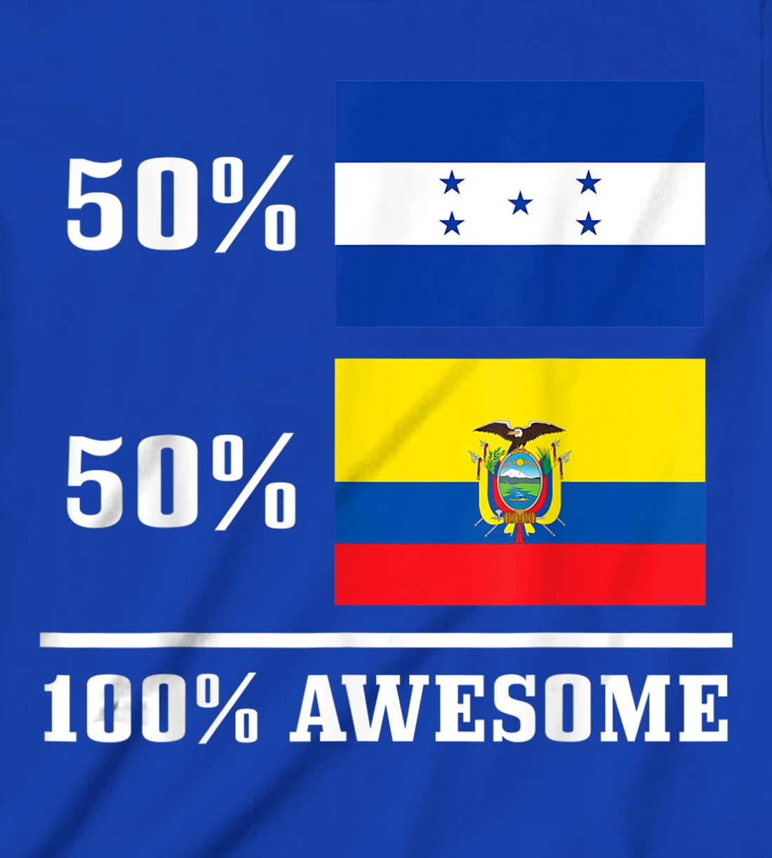 Honduras Ecuador Ecuadorian Honduran Flag Pride Heritage T-Shirt, Kid T-Shirt and Women T-Shirt