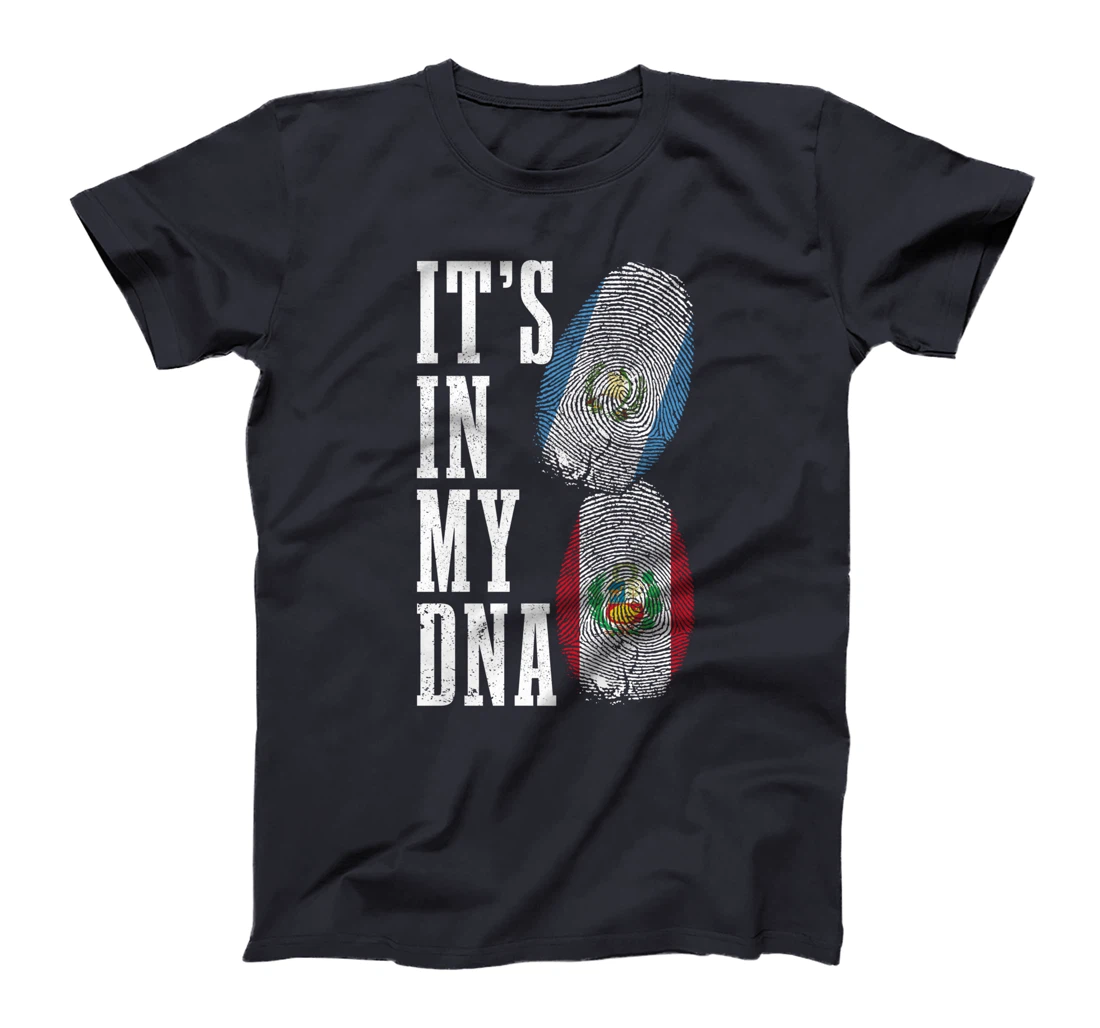 Guatemala Peru It's In My DNA Guatemalan Peruvian Flag Pride T-Shirt