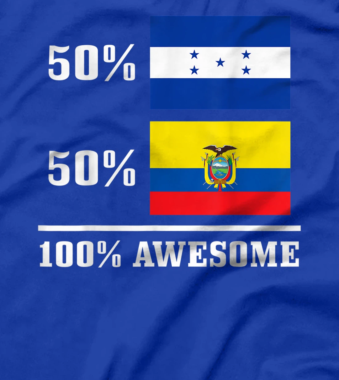Honduras Ecuador Ecuadorian Honduran Flag Pride Heritage T-Shirt, Kid T-Shirt and Women T-Shirt