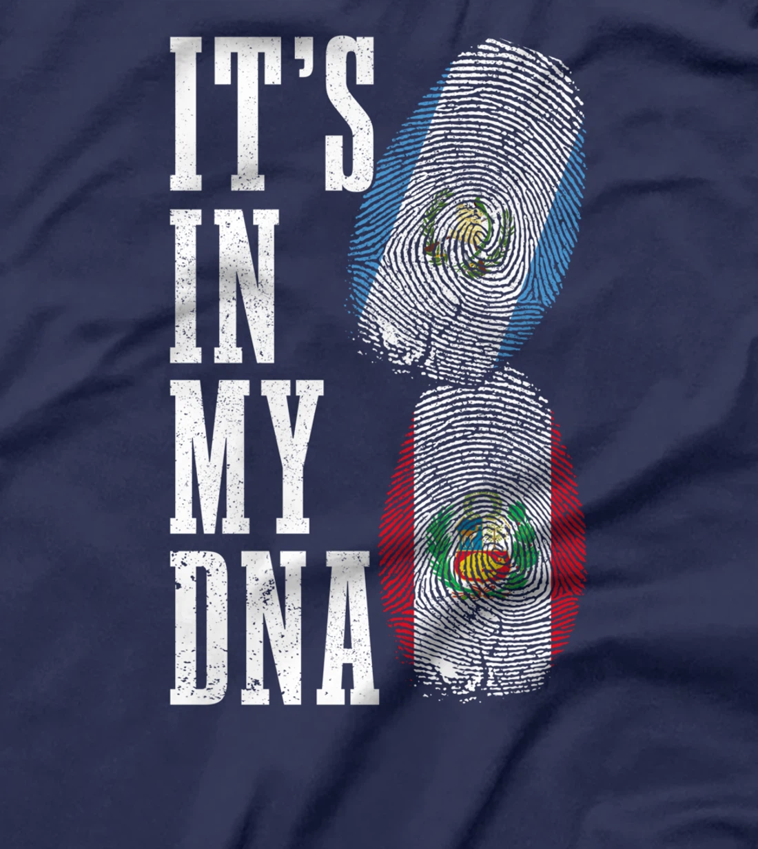 Guatemala Peru It's In My DNA Guatemalan Peruvian Flag Pride T-Shirt