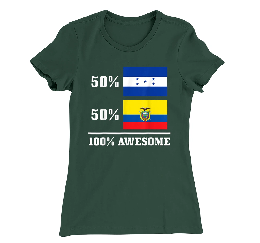 Honduras Ecuador Ecuadorian Honduran Flag Pride Heritage T-Shirt, Kid T-Shirt and Women T-Shirt