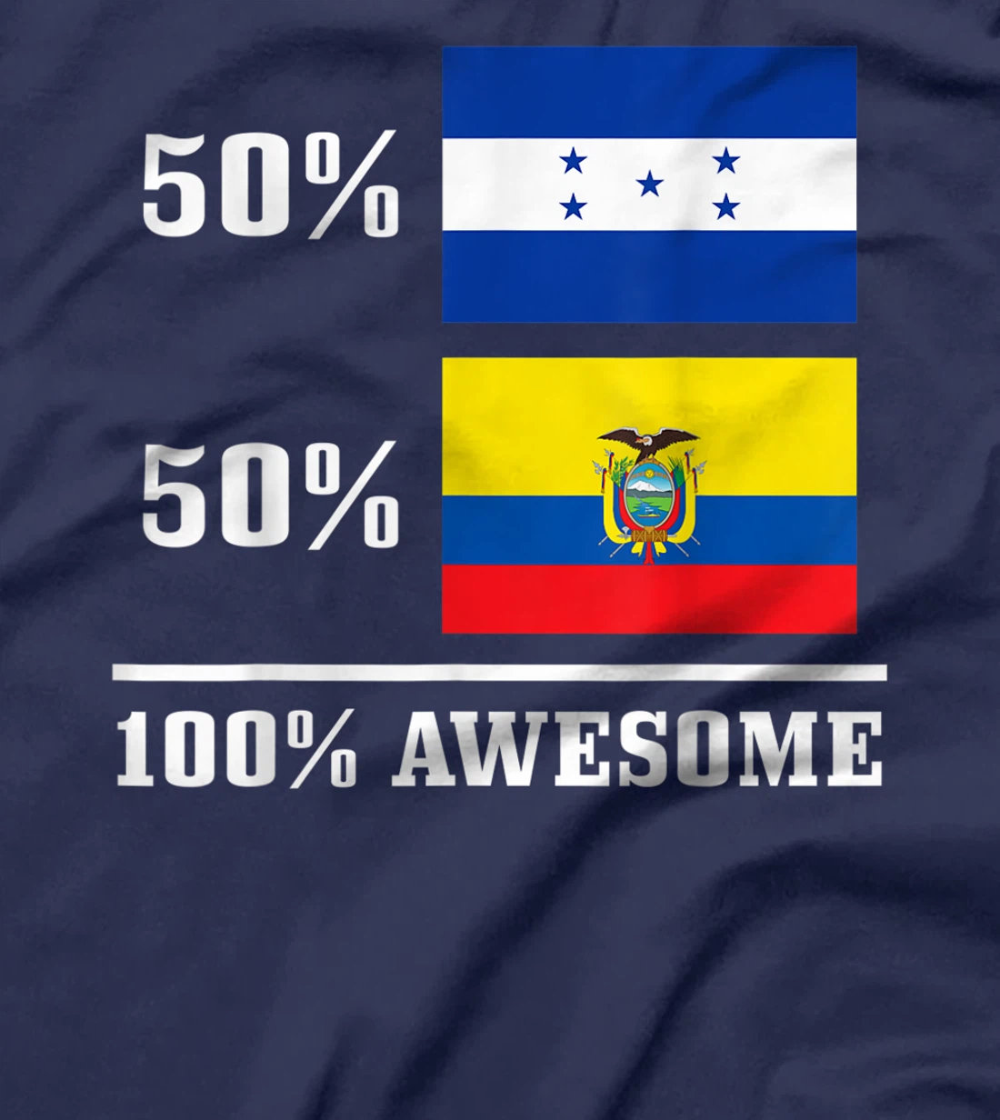 Honduras Ecuador Ecuadorian Honduran Flag Pride Heritage T-Shirt, Kid T-Shirt and Women T-Shirt